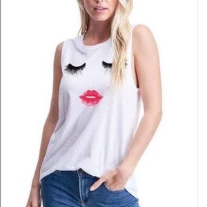 Eyelash graphic tee